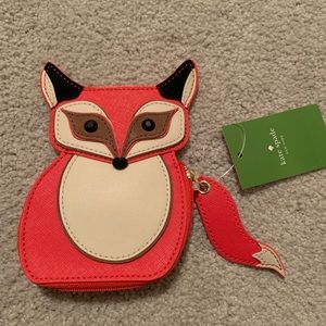 NWT Kate Spade Blaze A Trail Fox Coin Purse
